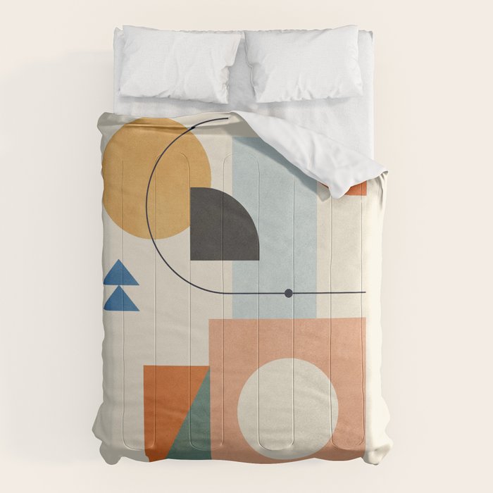 Geometric Color Play 02 Comforter Gallery Image 6