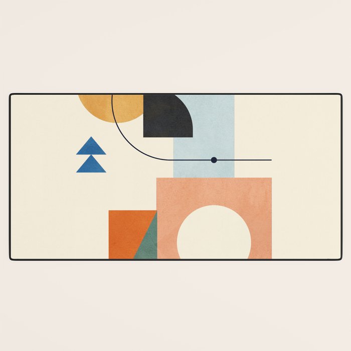 Geometric Color Play 02 Desk Mat Gallery Image 3