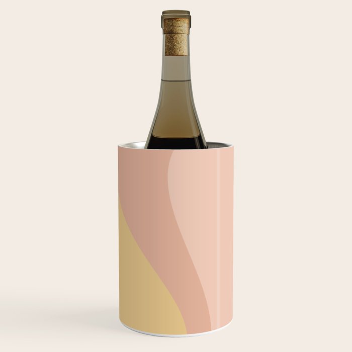 Abstract Color Waves - Neutral Pastel Wine Chiller Gallery Image 3