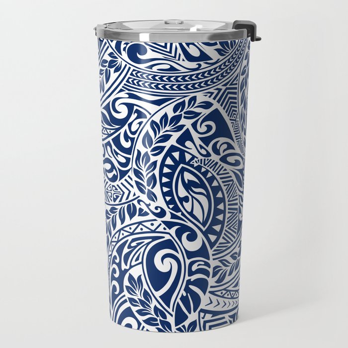 Hawaiian Tribal Pattern III Travel Mug Gallery Image 2