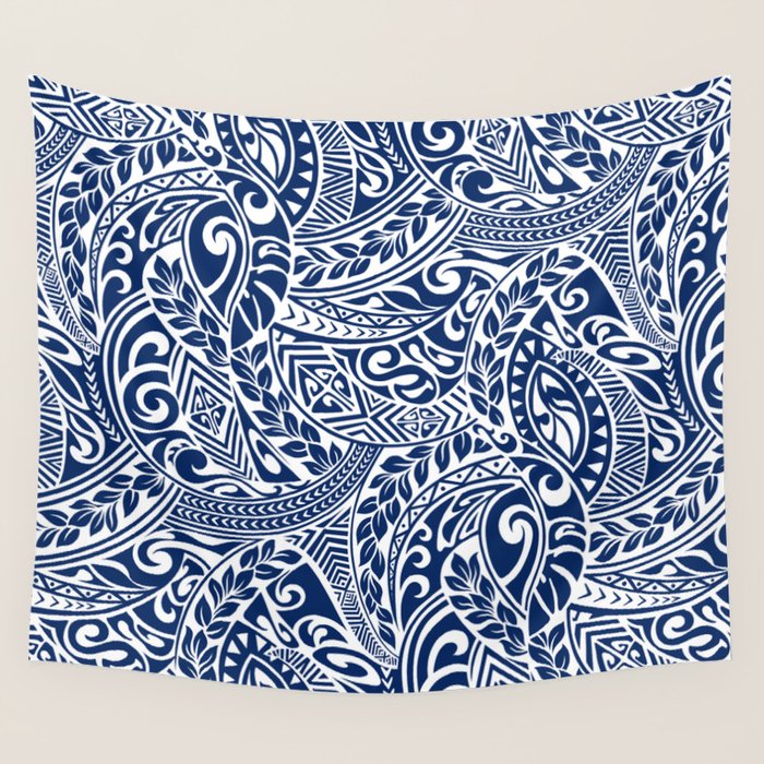 Hawaiian Tribal Pattern III Wall Tapestry Gallery Image 4