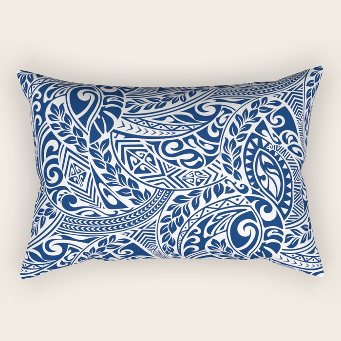 Hawaiian Tribal Pattern III Rectangular Pillow Gallery Image 1
