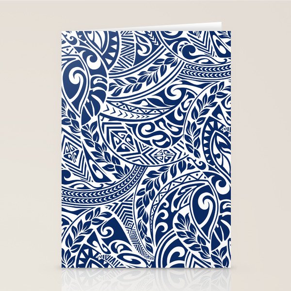Hawaiian Tribal Pattern III Stationery Card Gallery Image 1