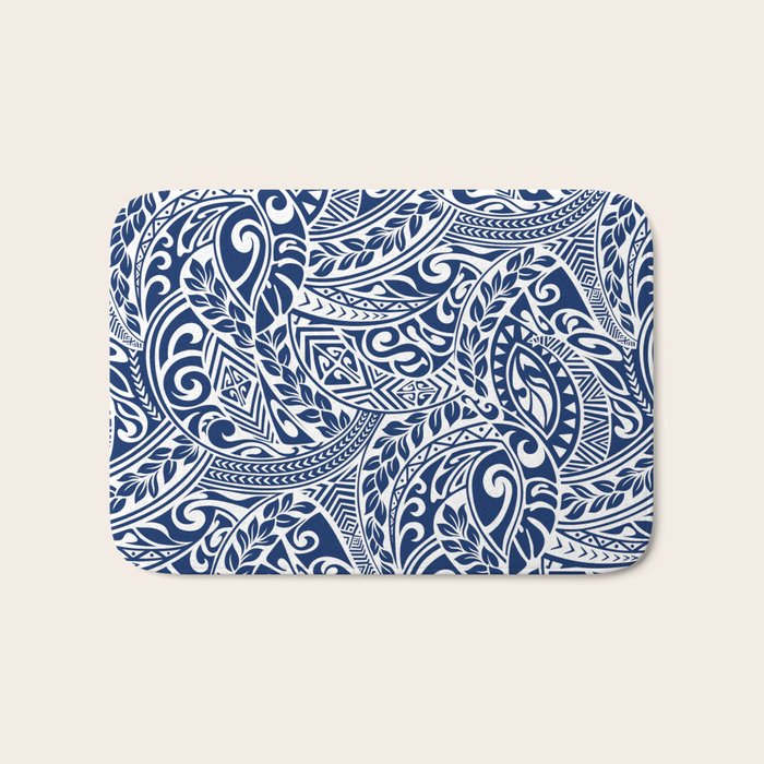 Hawaiian Tribal Pattern III Bath Mat Gallery Image 1