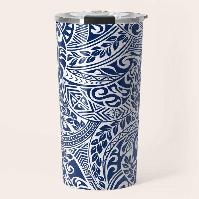 Hawaiian Tribal Pattern III Travel Mug Gallery Image 1