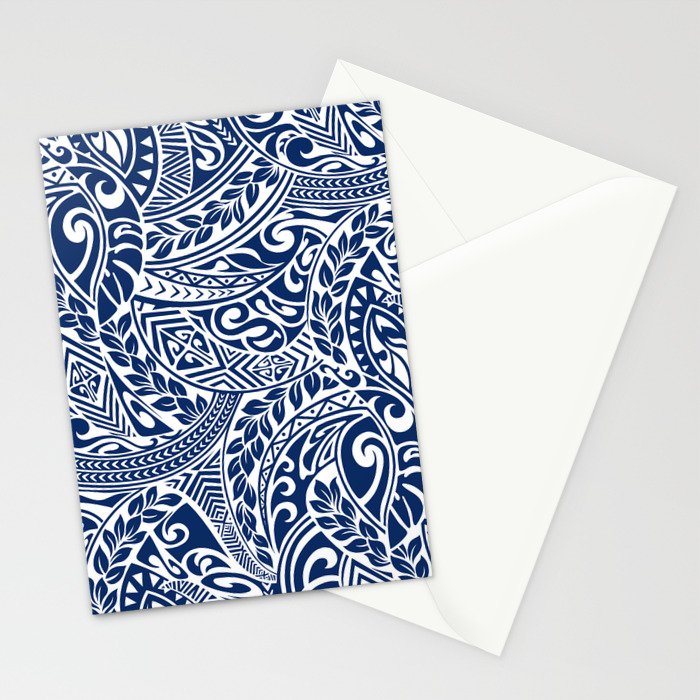 Hawaiian Tribal Pattern III Stationery Card Gallery Image 2