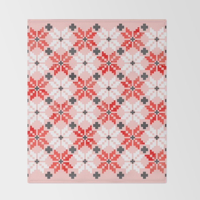 Christmas Quilt - pattern no2 Throw Blanket Gallery Image 2