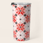 Christmas Quilt - pattern no2 Travel Mug Gallery Image 3