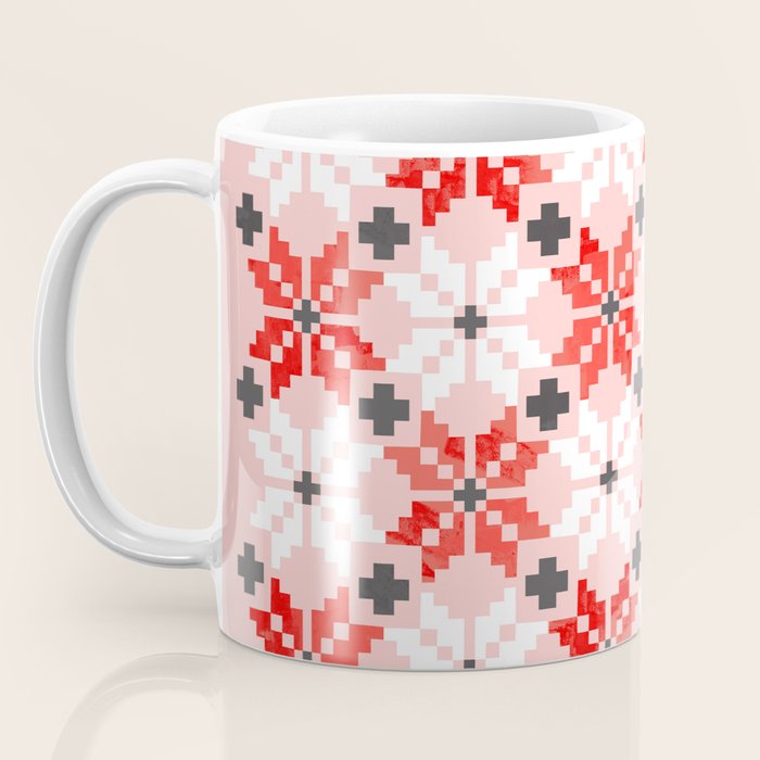 Christmas Quilt - pattern no2 Coffee Mug Gallery Image 3