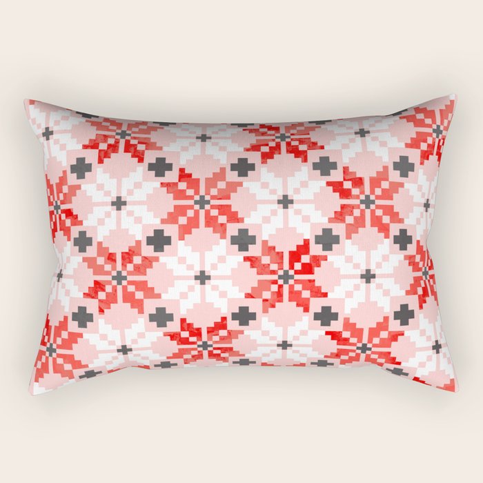 Christmas Quilt - pattern no2 Rectangular Pillow Gallery Image 1