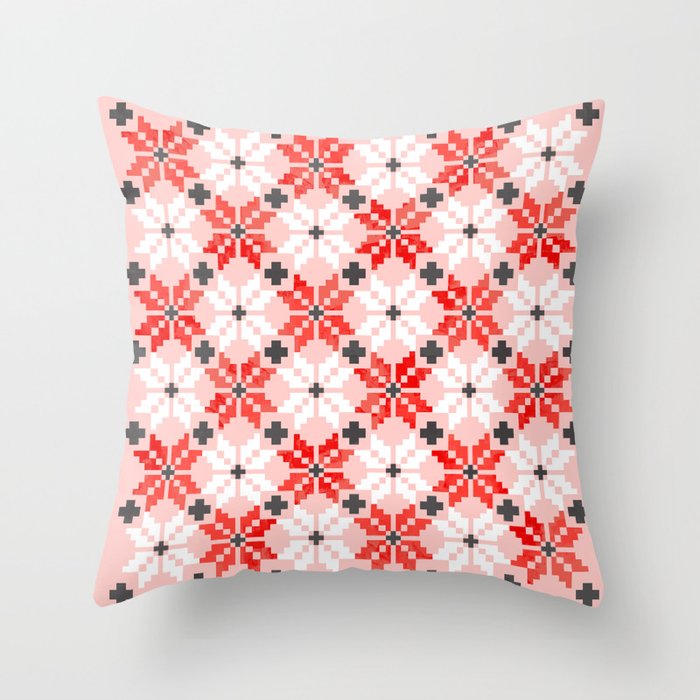 Christmas Quilt - pattern no2 Throw Pillow Gallery Image 6