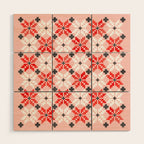 Christmas Quilt - pattern no2 Wood Wall Art Gallery Image 1