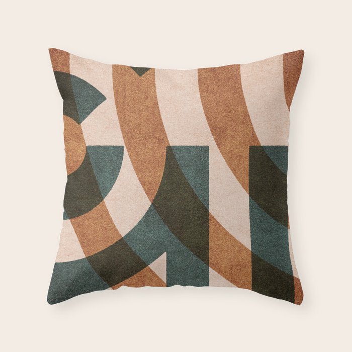 ABSTRACT ALPHABET / Decorative G Throw Pillow Gallery Image 1