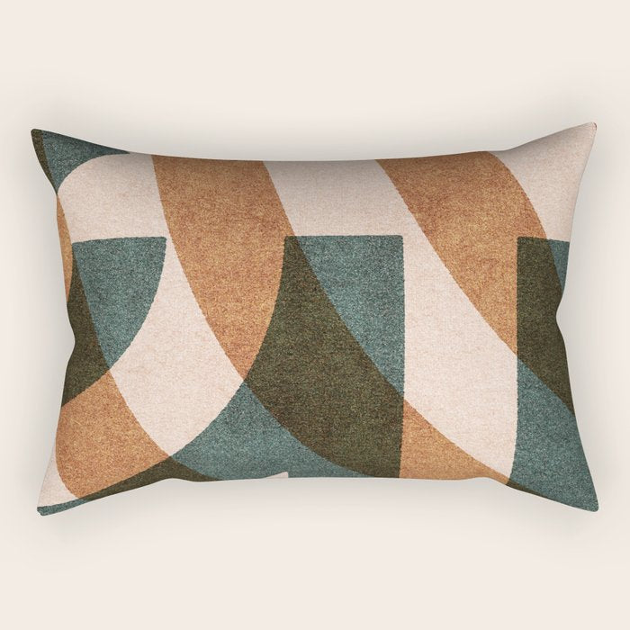 ABSTRACT ALPHABET / Decorative G Rectangular Pillow Gallery Image 2