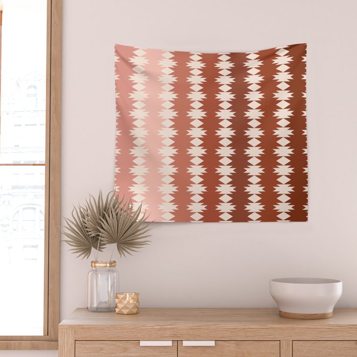 Geometric Southwestern Pattern XX Wall Tapestry Gallery Image 2