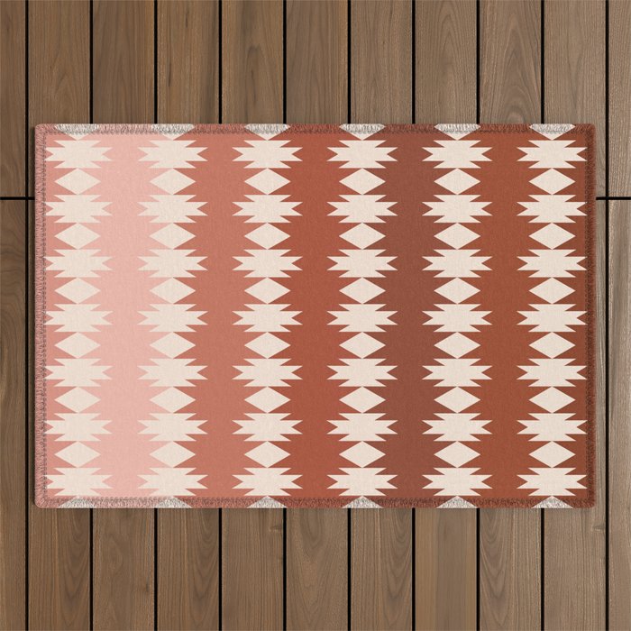 Geometric Southwestern Pattern XX Outdoor Rug Gallery Image 1
