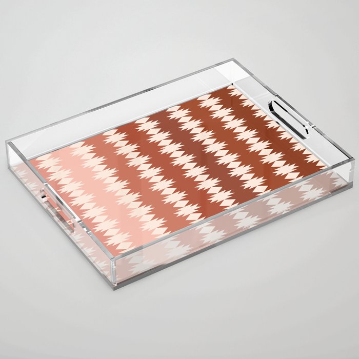 Geometric Southwestern Pattern XX Acrylic Tray Gallery Image 1