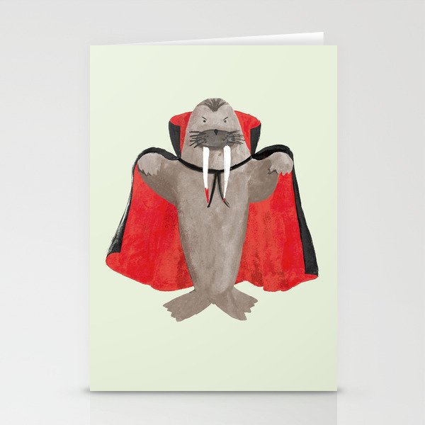 Vampire Walrus Stationery Card Gallery Image 2