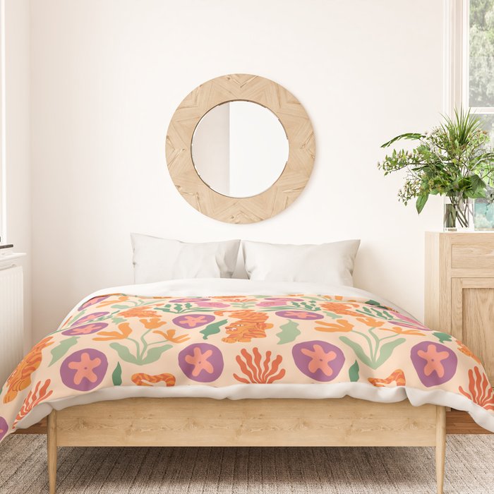Whimsical and Fierce! // Tiger Pattern Duvet Cover Gallery Image 3