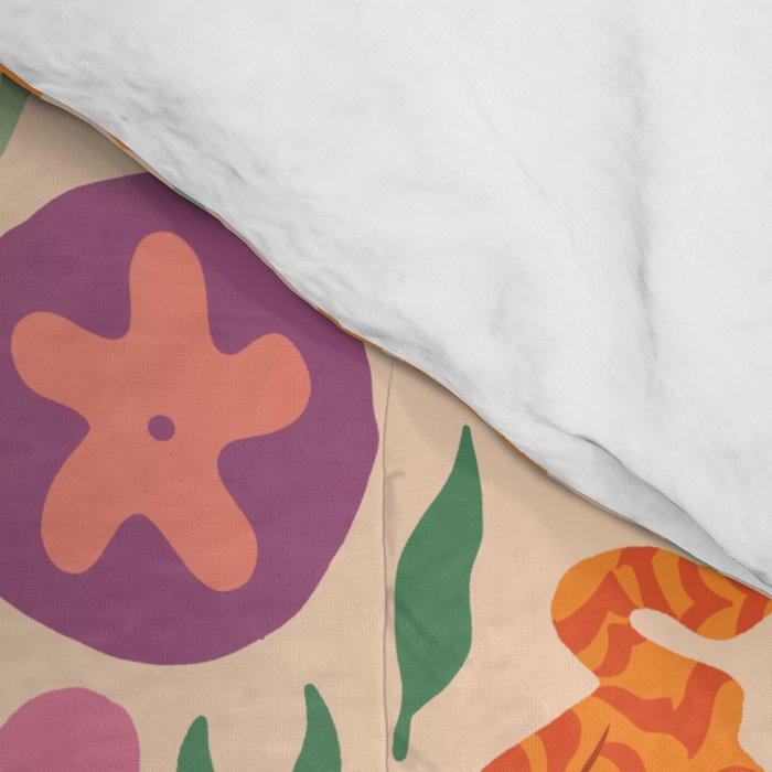 Whimsical and Fierce! // Tiger Pattern Comforter Gallery Image 4