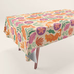 Whimsical and Fierce! // Tiger Pattern Tablecloth Gallery Image 1
