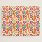 Whimsical and Fierce! // Tiger Pattern Jigsaw Puzzle Gallery Image 1