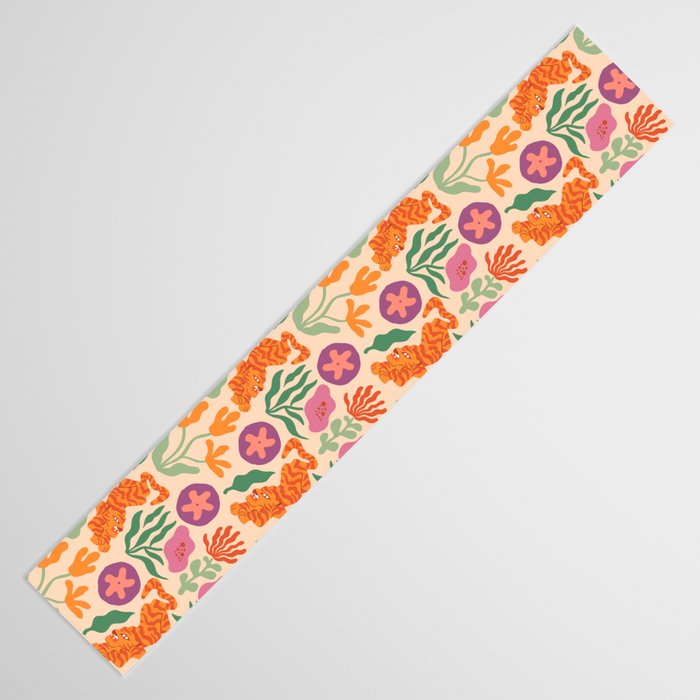 Whimsical and Fierce! // Tiger Pattern Table Runner Gallery Image 3