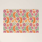 Whimsical and Fierce! // Tiger Pattern Welcome Mat Gallery Image 1