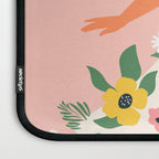Dancing woman with flowers Laptop Sleeve Gallery Image 3