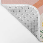 Dancing woman with flowers Bath Mat Gallery Image 2