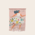 Dancing woman with flowers Wall Hanging Gallery Image 1