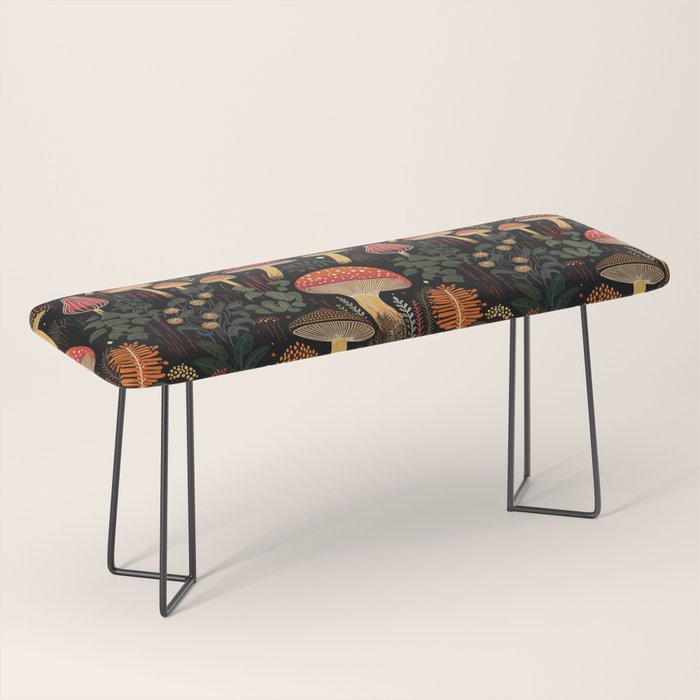 Dark Forest Magic Mushrooms Art Bench Gallery Image 1