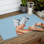 These Boots - Glitter Blue Landscape Outdoor Rug Gallery Image 2