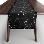 Black and White Constellations Table Runner Gallery Image 1
