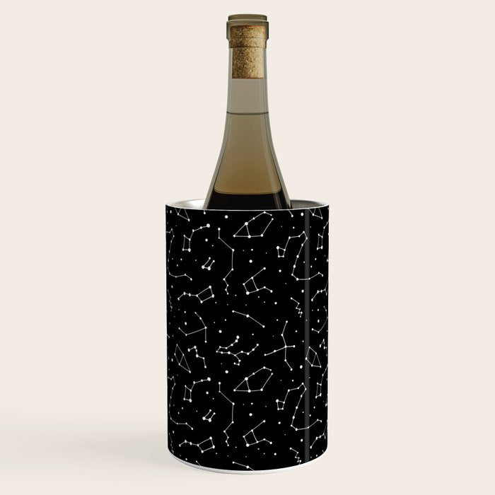 Black and White Constellations Wine Chiller Gallery Image 3