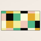 Bold Colorful Checks Pattern - Large XXXIII Desk Mat Gallery Image 3