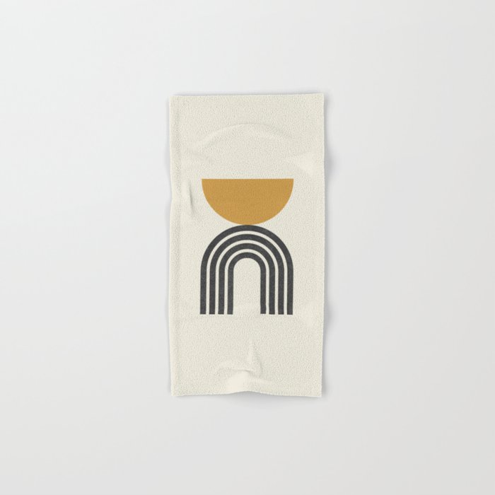 Mid century modern - half sun arch Bath Towel Gallery Image 1