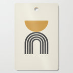 Mid century modern - half sun arch Cutting Board Gallery Image 1