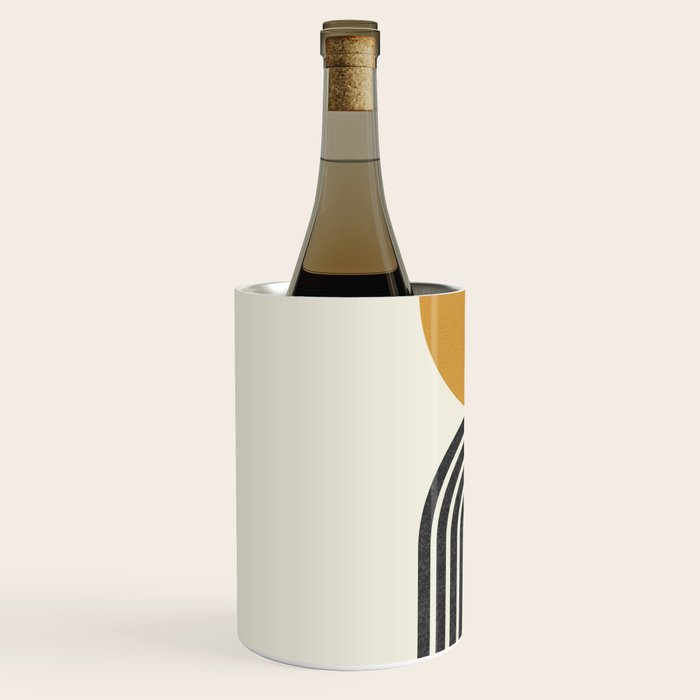 Mid century modern - half sun arch Wine Chiller Gallery Image 2
