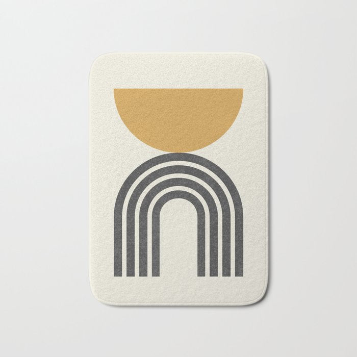 Mid century modern - half sun arch Bath Mat Gallery Image 1