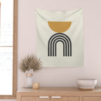 Mid century modern - half sun arch Wall Tapestry Gallery Image 2