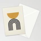 Mid century modern - half sun arch Stationery Card Gallery Image 2