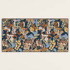 Colorful Dark Forest Animals B Desk Mat Gallery Image 3