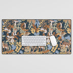 Colorful Dark Forest Animals B Desk Mat Gallery Image 1