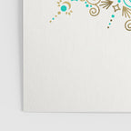 Sacred Lotus Mandala - Turquoise & Gold Palette Poster Gallery Image 3