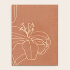  Lily Flower Line Drawing 2 Notebook Gallery Image 4