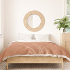  Lily Flower Line Drawing 2 Duvet Cover Gallery Image 3
