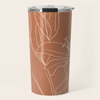  Lily Flower Line Drawing 2 Travel Mug Gallery Image 1