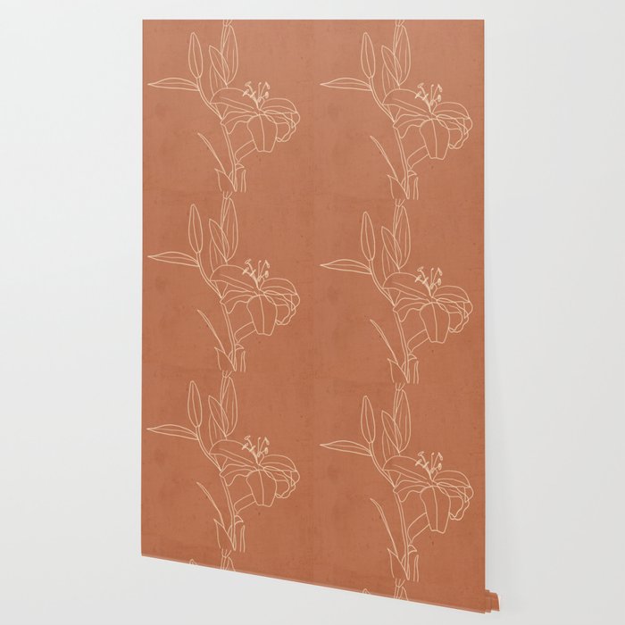  Lily Flower Line Drawing 2 Wallpaper Gallery Image 2