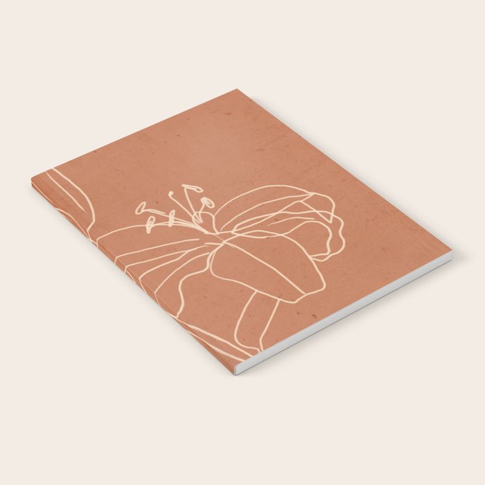  Lily Flower Line Drawing 2 Notebook Gallery Image 2